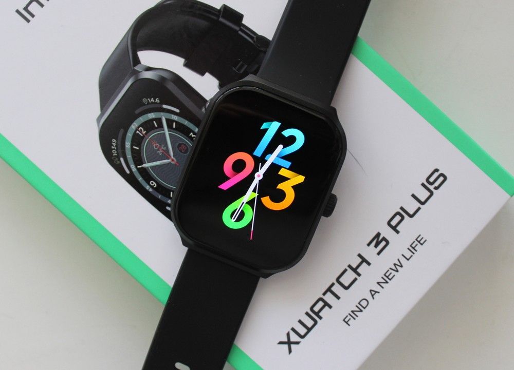 INFINIX  XWATCH 3 PLUS XW3P Smart Watch IP68 Waterproof, 2.13-INCH Amoled Curved Screen Display 7-Day Battery 200 Watch Faces Sports Modes Bluetooth Call Support Health Monitoring