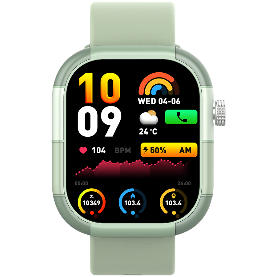 Infinix Xwatch 3 Chic Smartwatch 2.04 Inch Amoled display 300mAh Battery Capacity Clear Bluetooth Calling 7-10 days work time Waterproof IP68 My Health App Digital Crown Wireless Charge