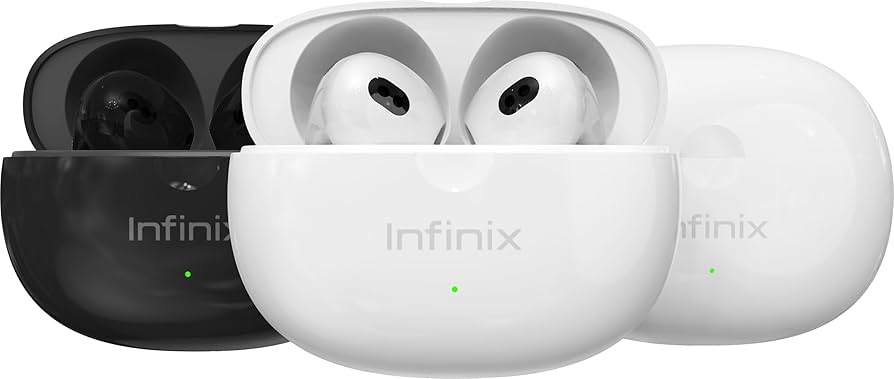 Infinix XBuds 3 XE31  Bluetooth Earbuds Clear Calls & Sound Ai ENC Noise Cancellation Long Battery life 30 hours Wireless Earphones IPX4 Water Resistant 1 Year Warranty