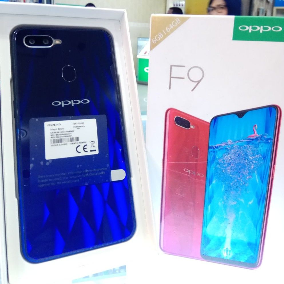 Refurbished OPPO F9 4GB+128GB 6.3 inches 16MP+16MP 3500mAh rear fingerprint scanner facial recognition dual-SIM smartphone