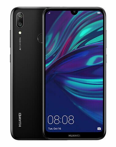 Huawei Y7 Pro  6.26" HD+ Display 4GB RAM + 128GB ROM  13MP+2MP Dual Camera  4000mAh Face Unlock -V Dual SIM 4G Smartphone  touchscreen  Long battery life smartphone Dual camera Smartphonephone