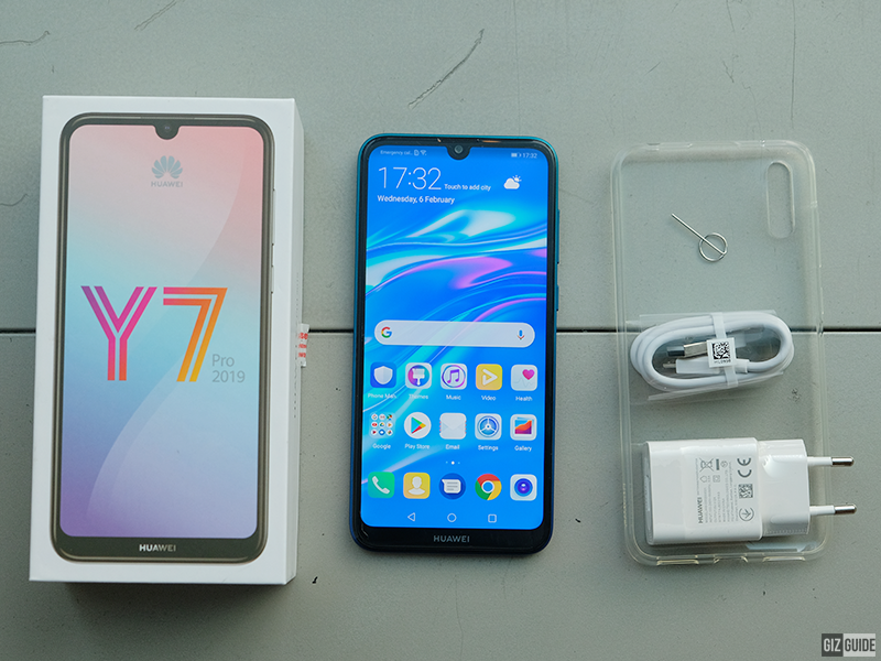 Huawei Y7 Pro  6.26" HD+ Display 4GB RAM + 128GB ROM  13MP+2MP Dual Camera  4000mAh Face Unlock -V Dual SIM 4G Smartphone  touchscreen  Long battery life smartphone Dual camera Smartphonephone