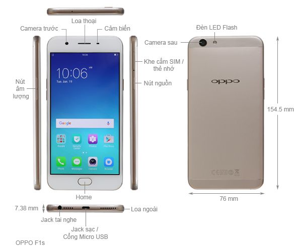 Refurbished OPPO A59 F1s 128GB+6GB 5.2 " 13MP+16MP Fingerprint unlock 4G LTE Mobile Phones Android Octa-Core IPS OPPO A57 F Refurbished SmartPhones