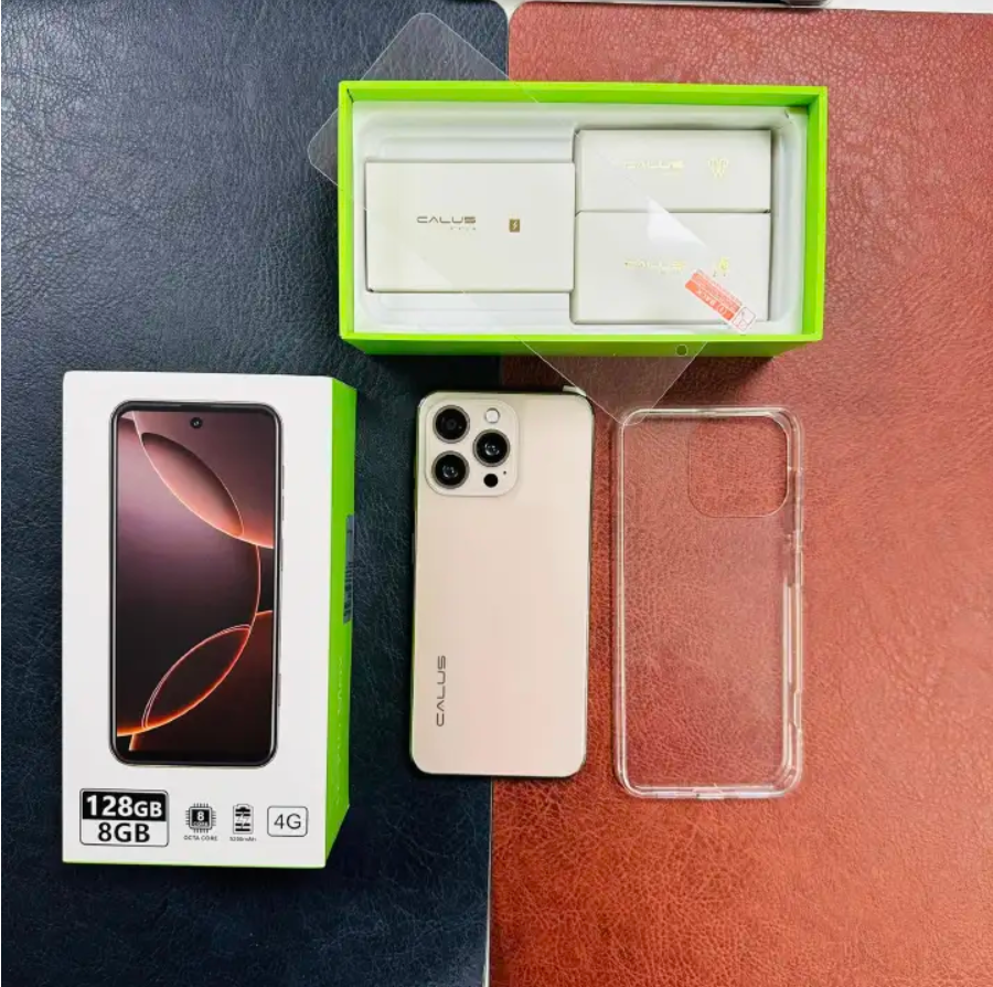 CALUS 16 Pro  Max Android 14 Smartphone 128GB ROM  + (4+4)  8GB RAM 6.6-inch IPS LCD Screen Display 5200mAh Battery Capacity OCTA-CORE Processor 26MP Dual main camera + 13MP Selfie Android Smartphone