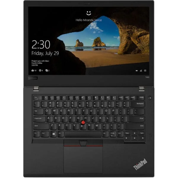 Lenovo ThinkPad T480 Laptop Computer 14 Inch FHD IPS Display, Intel Quad Core i5-8250U, 8GB RAM, 256GB Solid State Drive