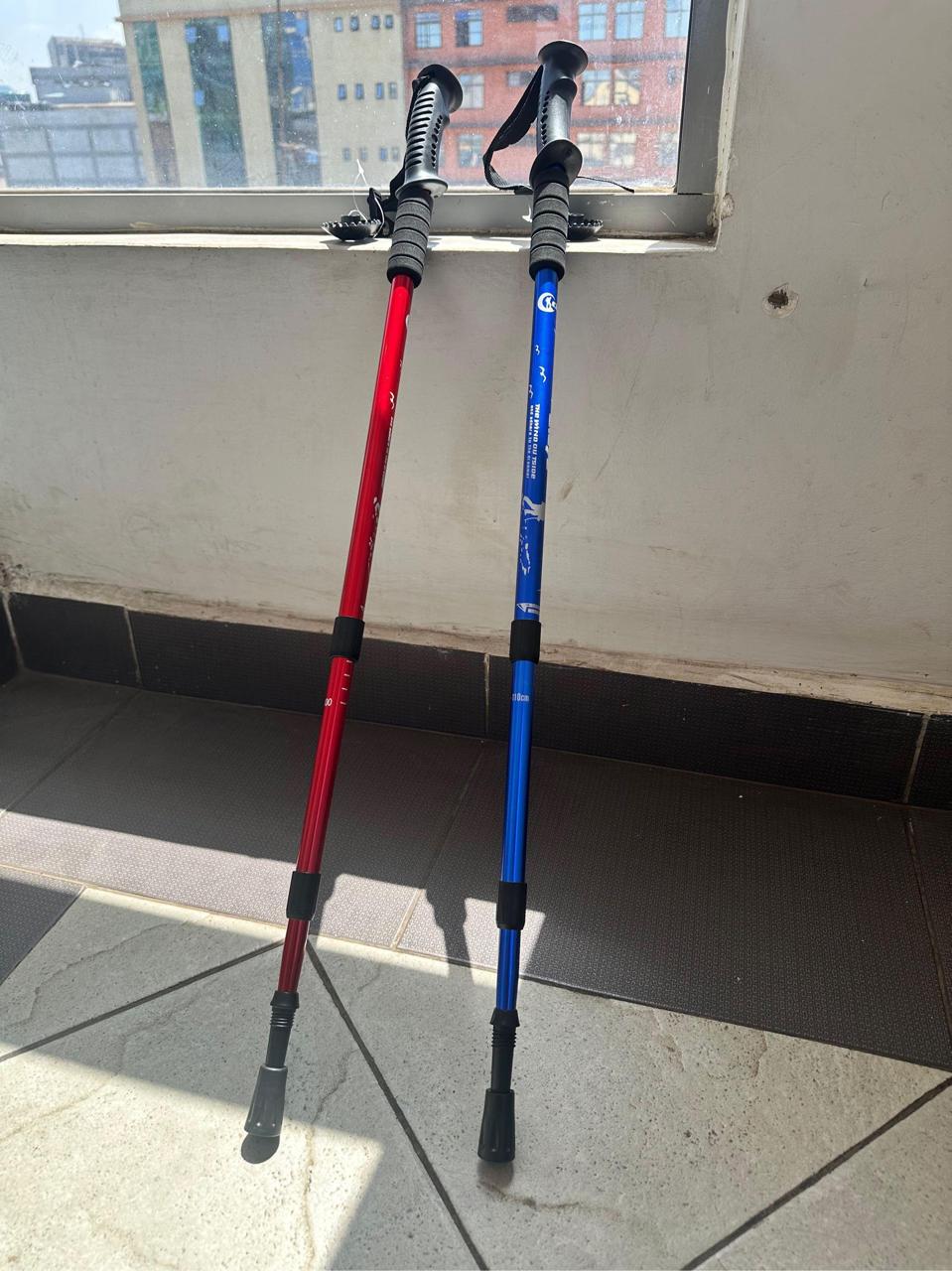 Quality Strong Adjustable Hiking Pole Trekking Pole Walking Stick Support Anti sock