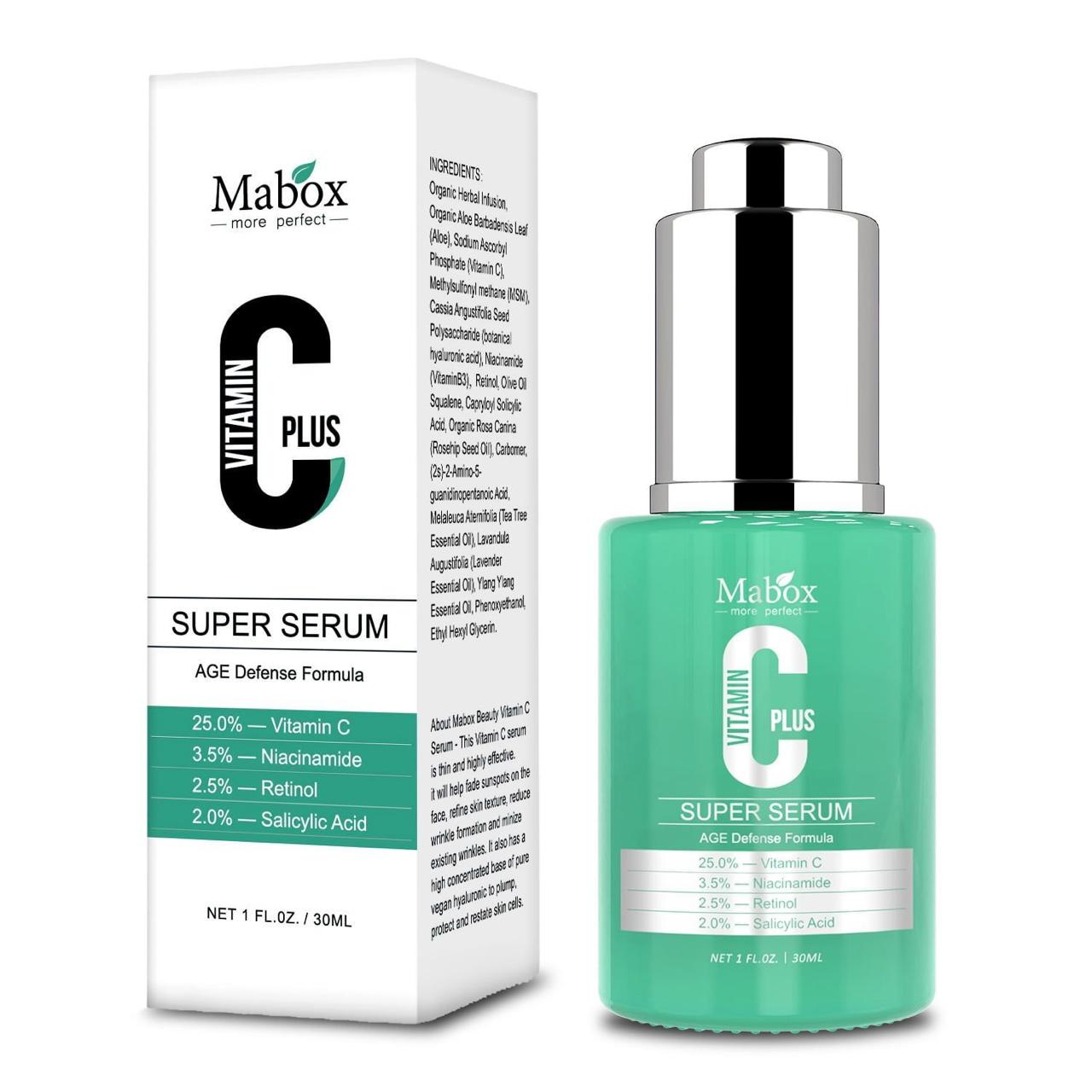 Mabox vitamin C plus super serum Unlock Radiant, Youthful Skin