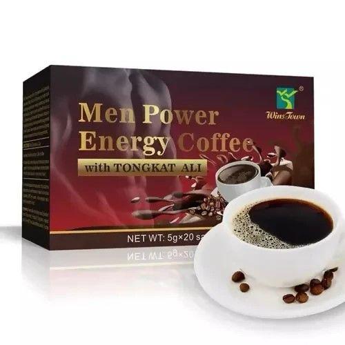 Wins Town Men Power Energy Coffee with Tongkat ali man Active instant black coffee male maca ginseng Enhance Libido Erection Circulation MEN POWER ENERGY Coffee GIVES YOU INSTANT POWER AND STAMINA