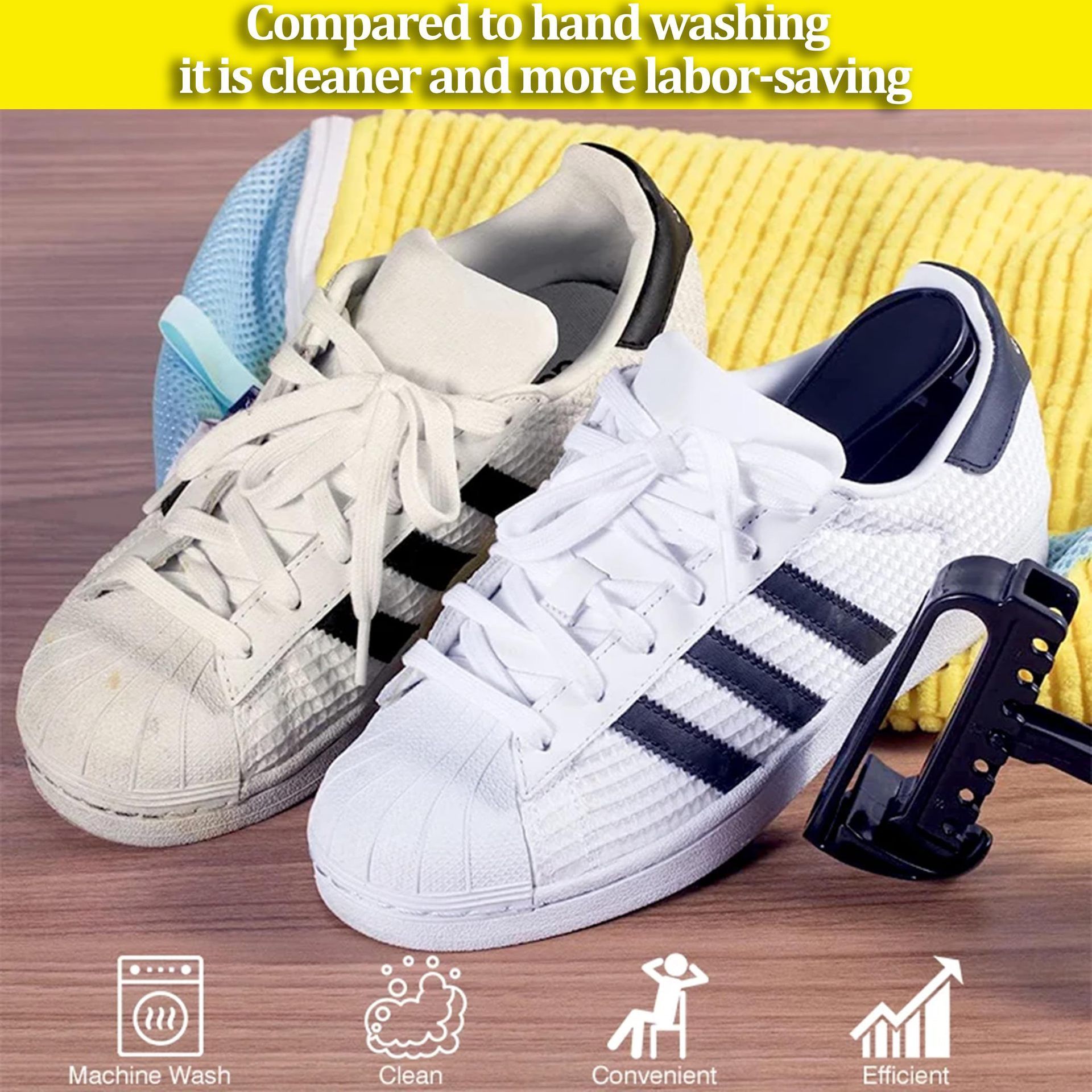 Washing Machine Bag Reusable Laundry Kit with Zipper Deep 360° Cleaning Shoe Bag Lightweight Portable Shoe Cleaner for Sneakers Canvas Tennis Trainers Laundry Storage Bag Value Gift for Women Mother