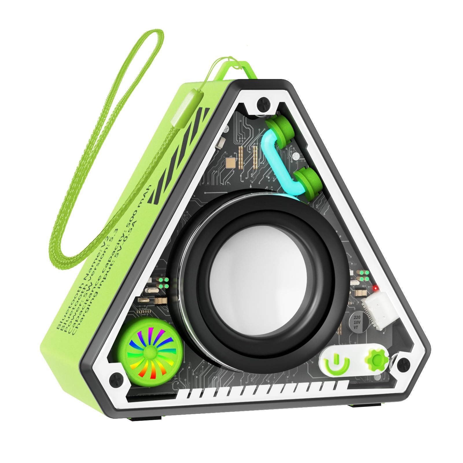 Mini Wireless Speaker With Lights IPX3 Waterproof Small Portable Speakers With 360° Surround Sound For Home Travel Outdoor Perfect for Outdoor and Home Use Ideal Gift for Women Girls and Boys