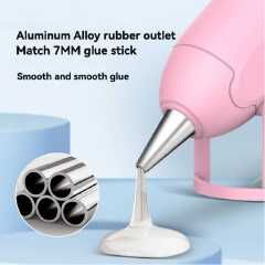 Upgraded Hot Glue Gun, Electric Hot Glue Gun, 20W Mini Hot Melt Glue Gun and 7 mm  Glue Sticks for School Crafts Handcrafts DIY Craft Projects and Home Quick Repairs, Electric Mini Household Tool