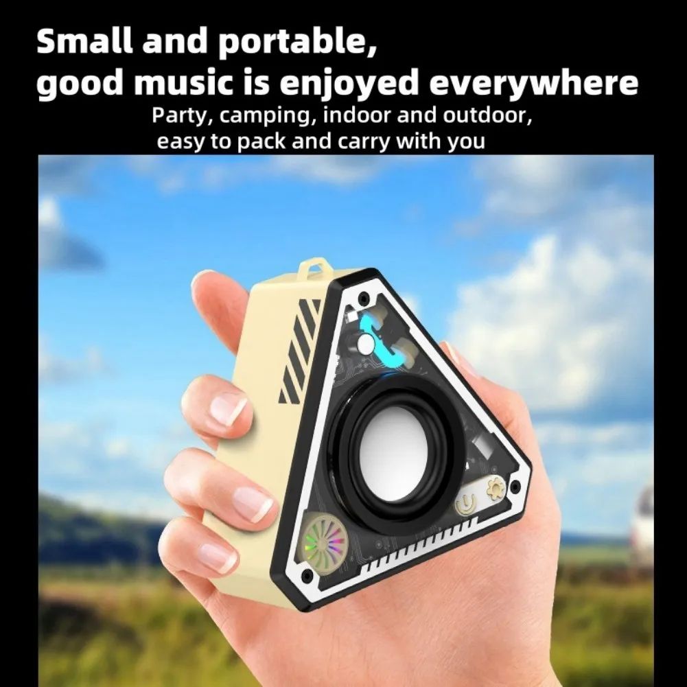 Mini Wireless Speaker With Lights IPX3 Waterproof Small Portable Speakers With 360° Surround Sound For Home Travel Outdoor Perfect for Outdoor and Home Use Ideal Gift for Women Girls and Boys
