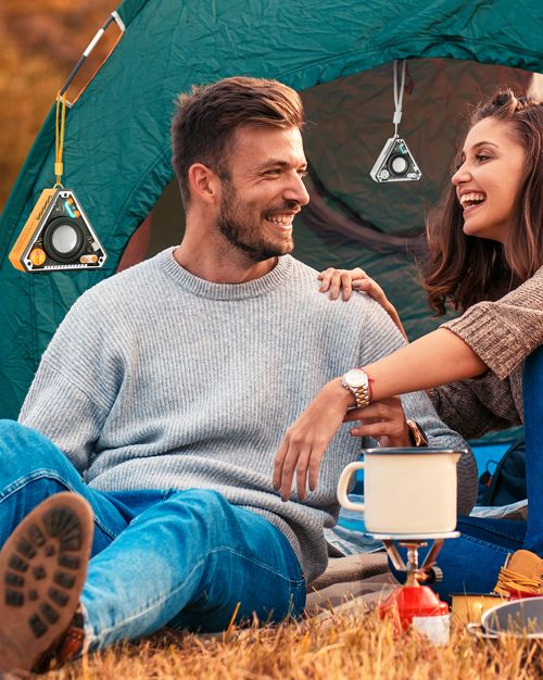 Stylish Portable Wireless Bluetooth Speaker Triangle Mecha Style Creative Wireless Speaker Outdoor and indoor Use Colorful Atmosphere Lights Creative Birthday Gifts Ideal Gift for Women Girls and Boys