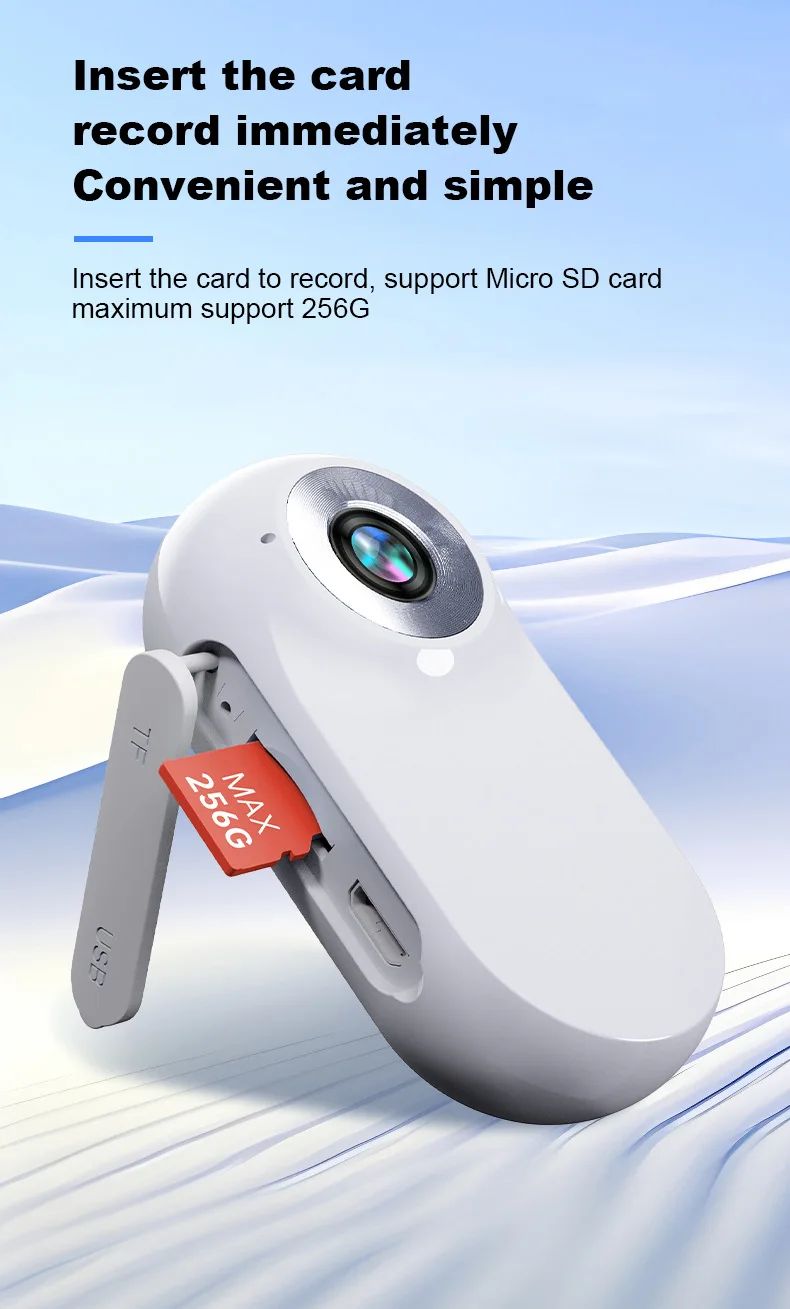 1080P Mini Pokcet Camera HD Screen Body Camera Mini Action Camera Magnetic Pocket Thumb Camera Monitors With Wide Angle Lens Mini Portable Stable Sport Action Video Camera for Traveling Pet Walking