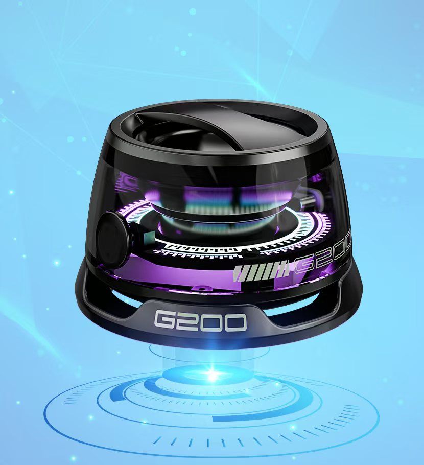 Multifunctional Magnetic Bluetooth Speaker Multifunctional Portable G200 Speaker with Multi RGB Color Light Show-3D Surround Sound Effect Phone Stand for iPhone Android TWS Pairing Outdoor Travel Home