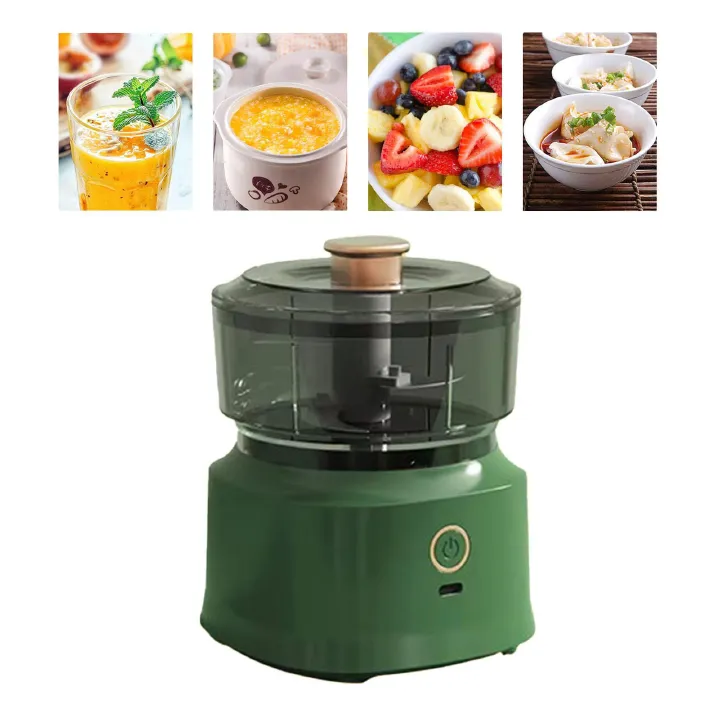 Electric Garlic Chopper Garlic Masher Mincer 350ml USB Rechargeable Garlic Mincer 350ml Baby Food Machine Meat Grinder Vegetable Cutter with Stainless Steel Blade Mini Chopper for Baby Food Family Use