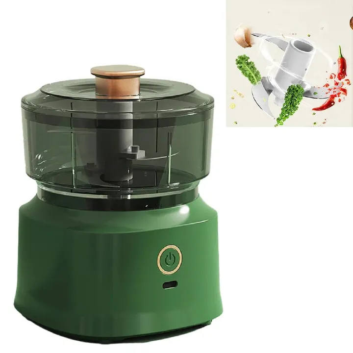 New Wireless Multifunction Food Processor Electric Meat Grinder  Garlic Press Baby Food Blender Kitchen Mincer Baby Food Maker Garlic Masher Multifunctional Food Processor for Home Baby Grinder