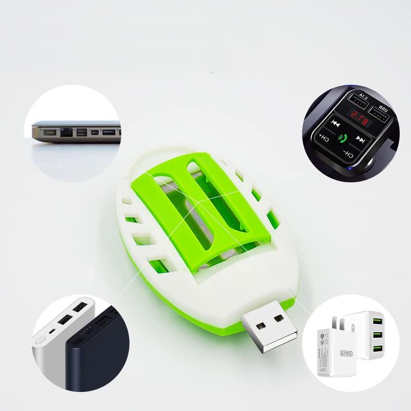 USB Powered Mosquito Repellent Plug In Musquito Killer Indoor Insect Repellent Plug In Mosquito Repellent Incense Mat Heater Portable Electric Mosquito Repellent for Indoor Car Outdoor Camping