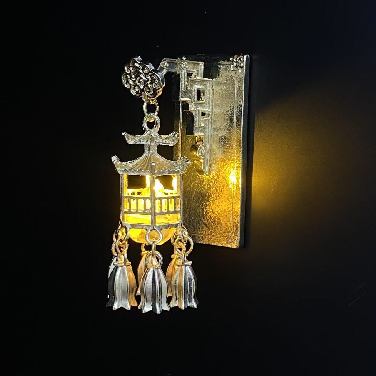 2 Pcs Mini Unique LED Fridge Magnets Chinese Style Ancient Palace Pearl Refrigerator Hanging Decorative Night Lamp Christmas Festive Ambiance Home Decor Accents Other Novelty Lighting Creative Gifts