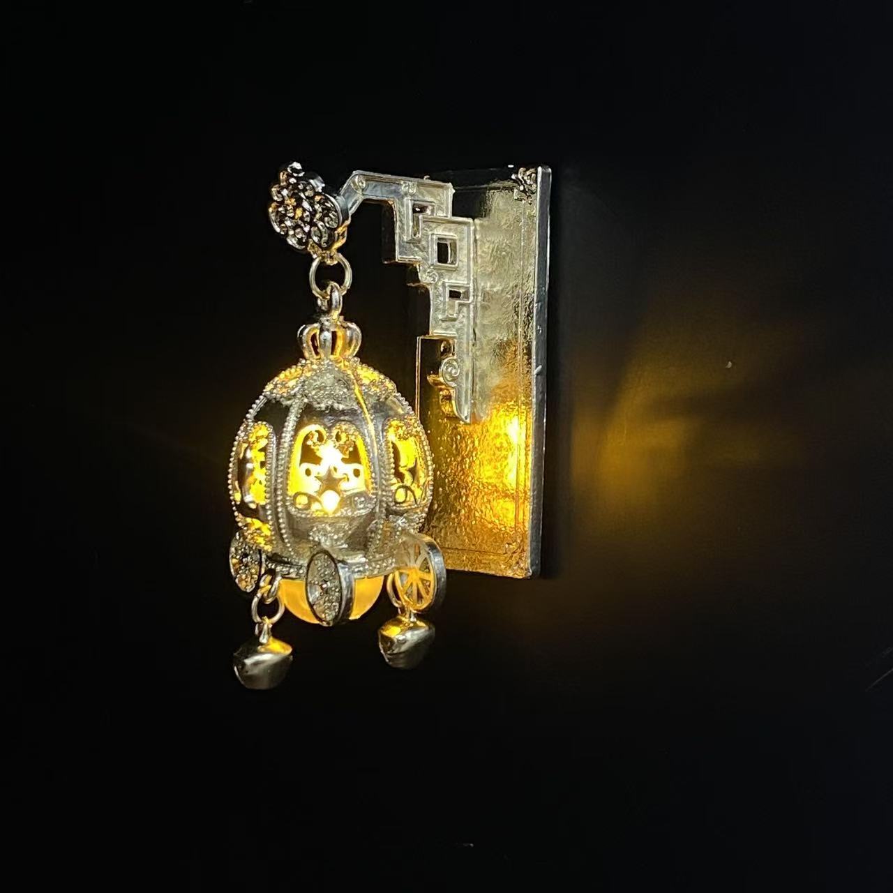 2 Pcs Mini Unique LED Fridge Magnets Chinese Style Ancient Palace Pearl Refrigerator Hanging Decorative Night Lamp Christmas Festive Ambiance Home Decor Accents Other Novelty Lighting Creative Gifts