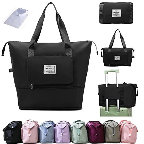 Large Capacity Folding Travel Bags Dry and Wet Separation Multifunctional Sports Shoulder Bag Portable Lightweight Waterproof Carry Luggage Bag Waterproof Gym Bag Sports Bag
