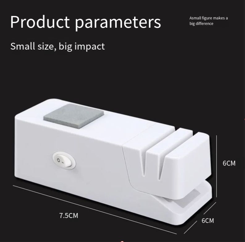 Electric Knife Sharpener, Top Grinder Quick Sharpening and Polishing Easy to Use for Kitchen Knifs Scissors, Multifunctional Utility Gadgets Sharpener USB-powered Fast Sharpening Stone Grindstone