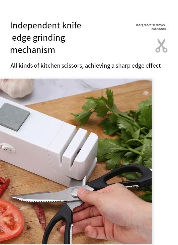 Electric Knife Sharpener, Top Grinder Quick Sharpening and Polishing Easy to Use for Kitchen Knifs Scissors, Multifunctional Utility Gadgets Sharpener USB-powered Fast Sharpening Stone Grindstone