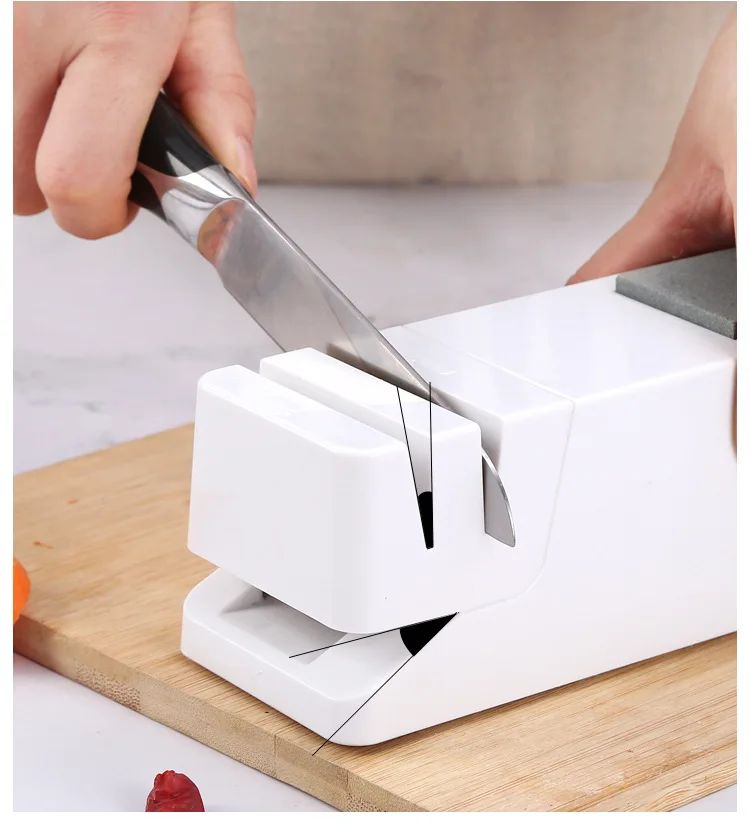 Electric Knife Sharpener, Top Grinder Quick Sharpening and Polishing Easy to Use for Kitchen Knifs Scissors, Multifunctional Utility Gadgets Sharpener USB-powered Fast Sharpening Stone Grindstone