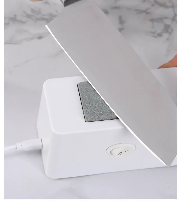 Electric Knife Sharpener, Top Grinder Quick Sharpening and Polishing Easy to Use for Kitchen Knifs Scissors, Multifunctional Utility Gadgets Sharpener USB-powered Fast Sharpening Stone Grindstone