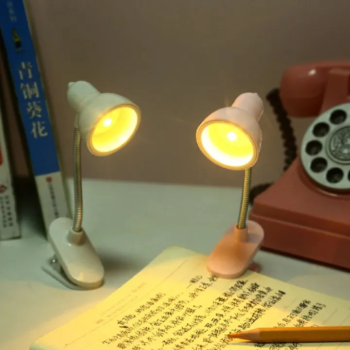 Desk Lamp, Creative Table Lamp, Portable Night Light, Best Desk Lamp Portable Clip Night Light for Desks, Nightstands and Studying with Eye Care Features New Mini LED Eye Protection Book Night Light
