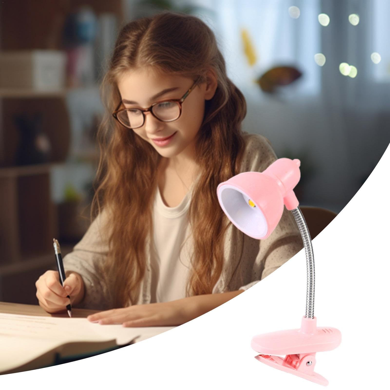 Desk Lamp, Creative Table Lamp, Portable Night Light, Best Desk Lamp Portable Clip Night Light for Desks, Nightstands and Studying with Eye Care Features New Mini LED Eye Protection Book Night Light