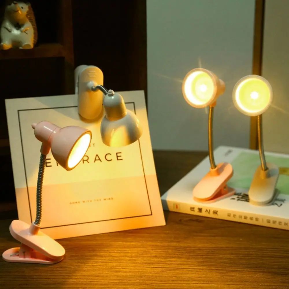 Desk Lamp, Creative Table Lamp, Portable Night Light, Best Desk Lamp Portable Clip Night Light for Desks, Nightstands and Studying with Eye Care Features New Mini LED Eye Protection Book Night Light