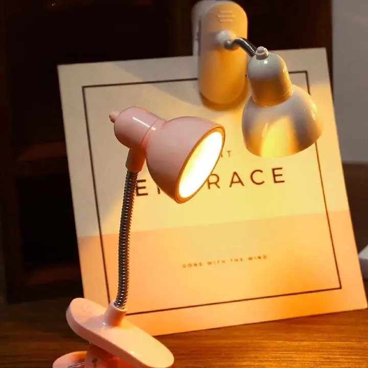 Creative Table Lamp Mini Book Light With Clip LED Table Lamp Foldable Night Home Room Computer Night Lights Eye Travel Book Light Home Appliance Portable Night Light in Dormitory Family Nightlight