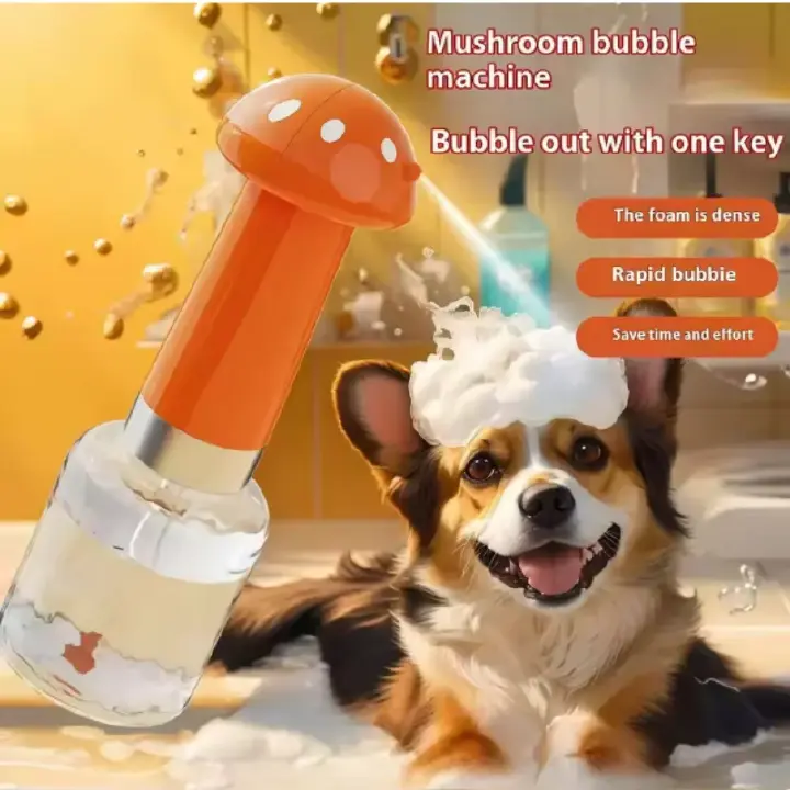 Rechargeable Soap Dispenser for Pet Bathing, Bathroom, Kitchen Sink, Toilet Cleaning, Electric Foaming Shampoo Dispenser for Dog and Cat Bathing, Electric Dog Grooming Aid, Portable and Easy to Use