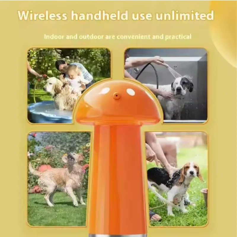 Rechargeable Soap Dispenser for Pet Bathing, Bathroom, Kitchen Sink, Toilet Cleaning, Electric Foaming Shampoo Dispenser for Dog and Cat Bathing, Electric Dog Grooming Aid, Portable and Easy to Use