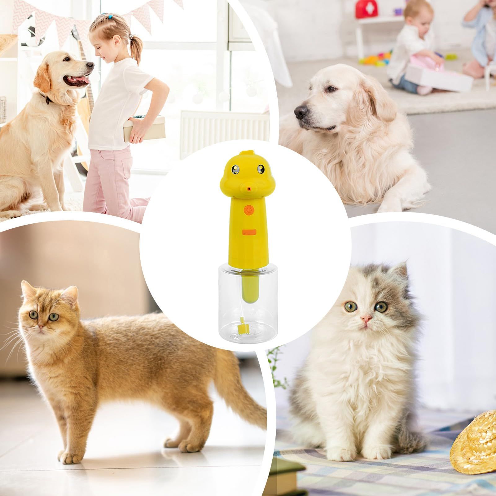 Electric Dog Cleaning Foam Machine Automatic Dog Soap Dispenser for Bath Rechargeable Pet Shampoo Mixing Bottle for Cleaning Waterproof Dog Bath Supplies for Dog Cat Puppy Children Kitchen Sink