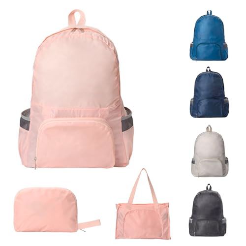 Foldable Backpack Lightweight Small Rucksack Waterproof for Sports Outdoor Durable Ultralight Packable Backpack Travel Bags Practical Gifts for Men Women Casual Daypack for Schooling Hiking Travelling