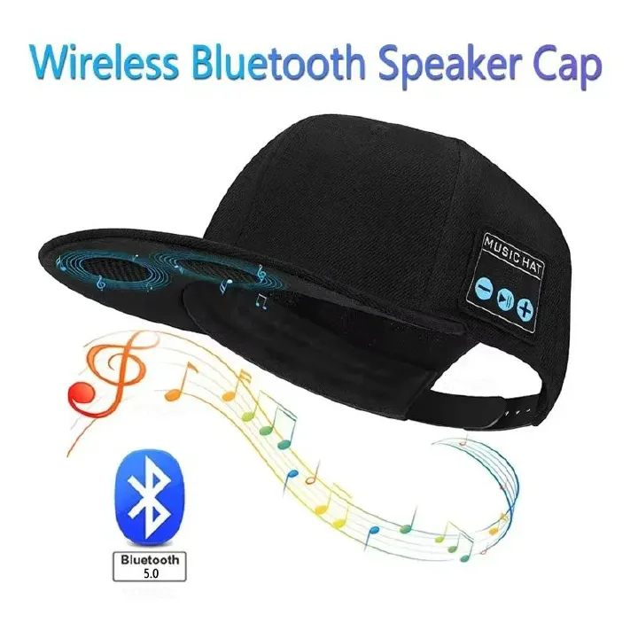 Multifunctional Wireless Bluetooth Speaker Hat With Portable Speakers Wireless Headphones Detachable Adjustable Music Baseball Cap Running Sports Speaker Hat with Mic Baseball for Outdoor Indoor Hike