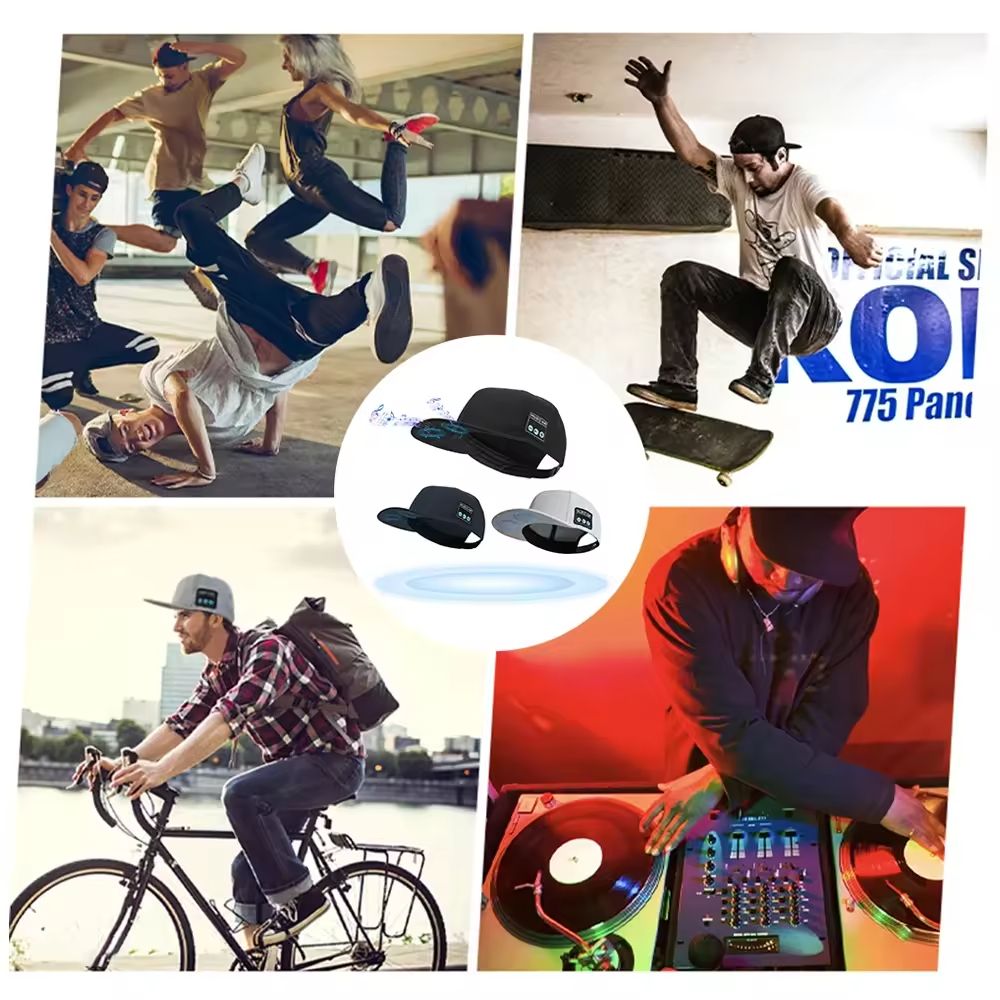 Multifunctional Wireless Bluetooth Speaker Hat With Portable Speakers Wireless Headphones Detachable Adjustable Music Baseball Cap Running Sports Speaker Hat with Mic Baseball for Outdoor Indoor Hike