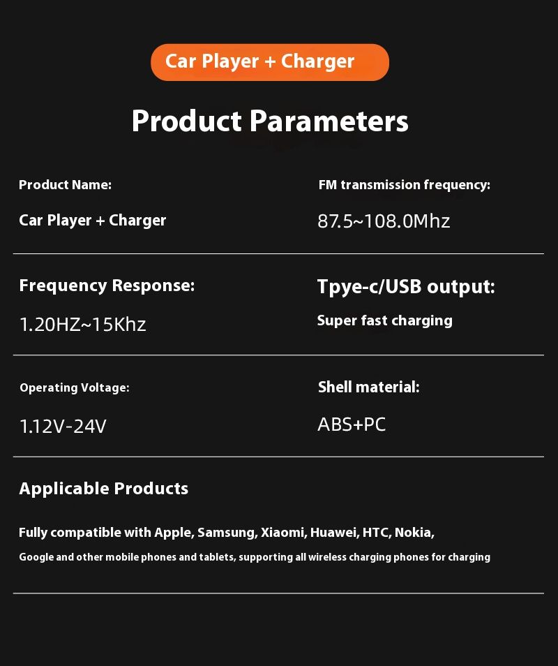 Multifunctional And New Bluetooth FM Transmitter 5.5 Wireless Car Adapter Support USB and PD Fast Charging FM Transmitter Radio Receiver Hands-Free Calling Support Upgrade with LED Digital Display