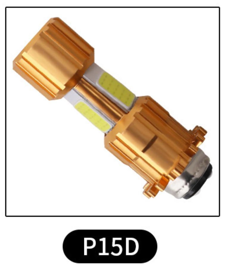 H4 BA20D P15D LED 18W 3 COB Motorcycle Headlight Bulb White Car LED Fog Lights 6000K 12V