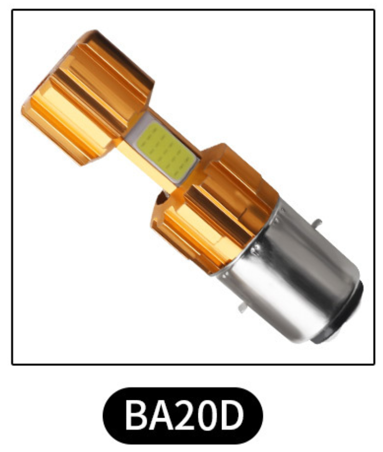 H4 BA20D P15D LED 18W 3 COB Motorcycle Headlight Bulb White Car LED Fog Lights 6000K 12V