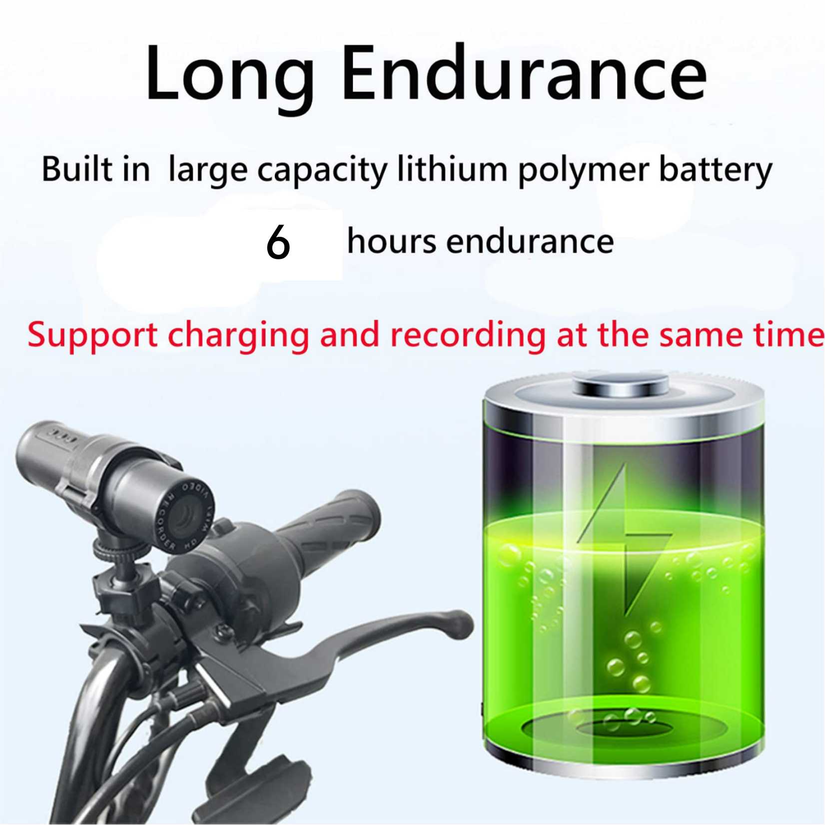 Motorcycle Camera, Helmet Camera, Bicycle Camera, HD 2K, IP65 Waterproof Camera, Outdoor Sports Action Camera，Riding Camera with WiFi, 120° Wide Angle DV Camcorder, Loop Recording