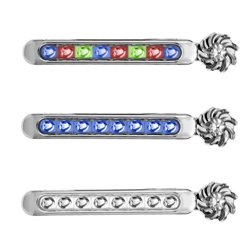 Wind Powered LED Lights,Car Wind Powered Light Energy Power Light Powered Exterior Light, Wind Powered Daytime Running Light for Car Motorbike and Bicycle, 8 LED Waterproof