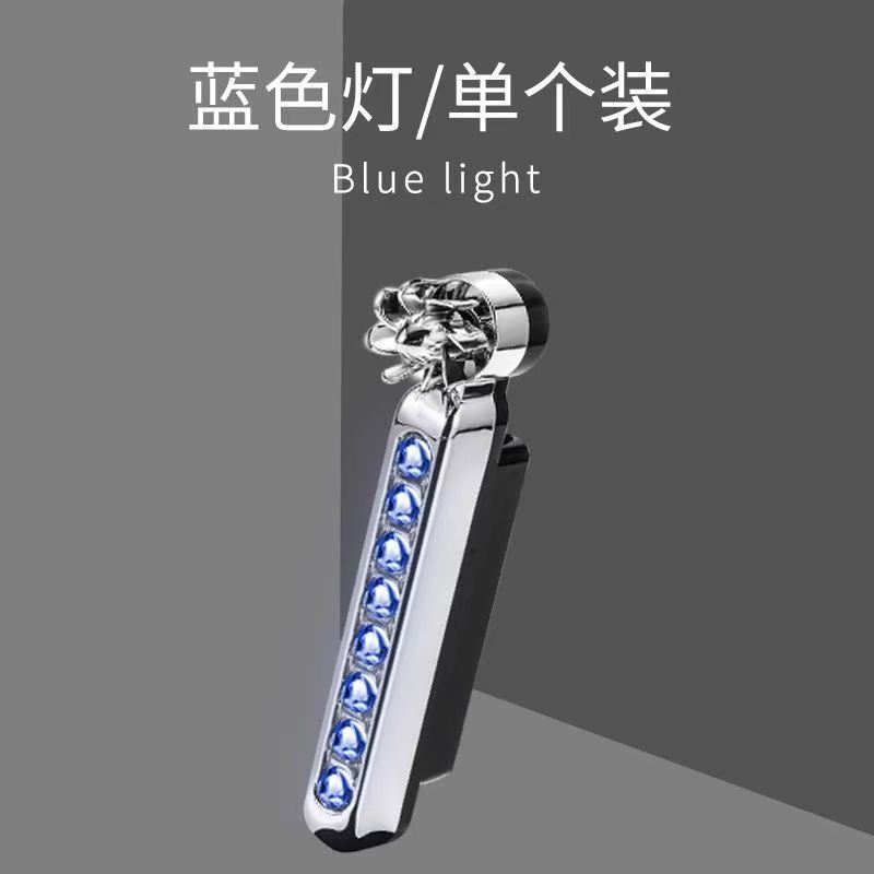 Wind Powered LED Lights,Car Wind Powered Light Energy Power Light Powered Exterior Light, Wind Powered Daytime Running Light for Car Motorbike and Bicycle, 8 LED Waterproof