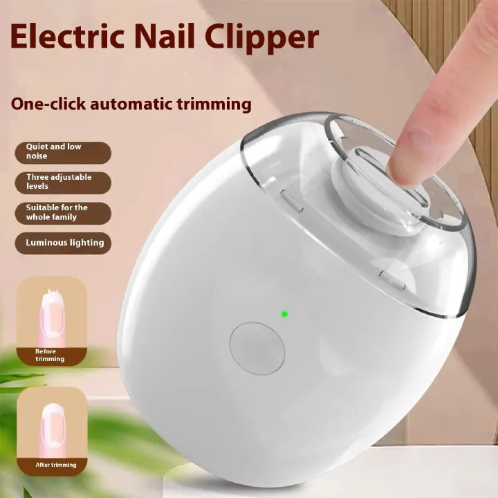 Automatic Electric Nails Grinder USB Type C Rechargeable Safe for Baby and Kids Infant Nails Care Systems With Grinding Head Quiet Electric Nails Maintenance Tool Portable Infant Nail Grinder