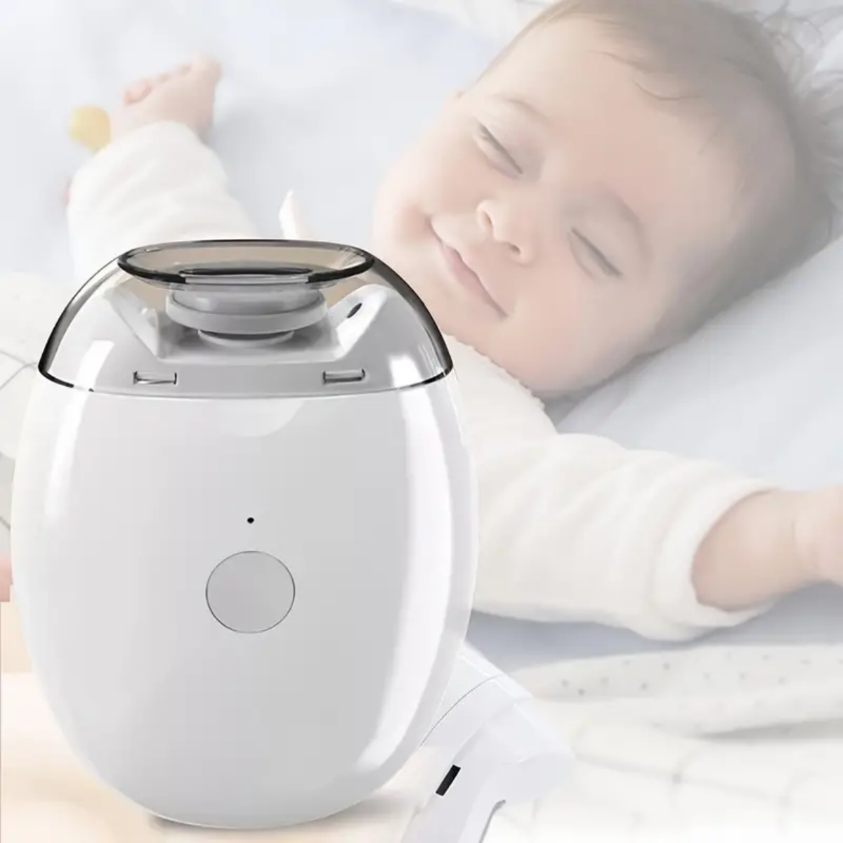 Automatic Electric Nails Grinder USB Type C Rechargeable Safe for Baby and Kids Infant Nails Care Systems With Grinding Head Quiet Electric Nails Maintenance Tool Portable Infant Nail Grinder