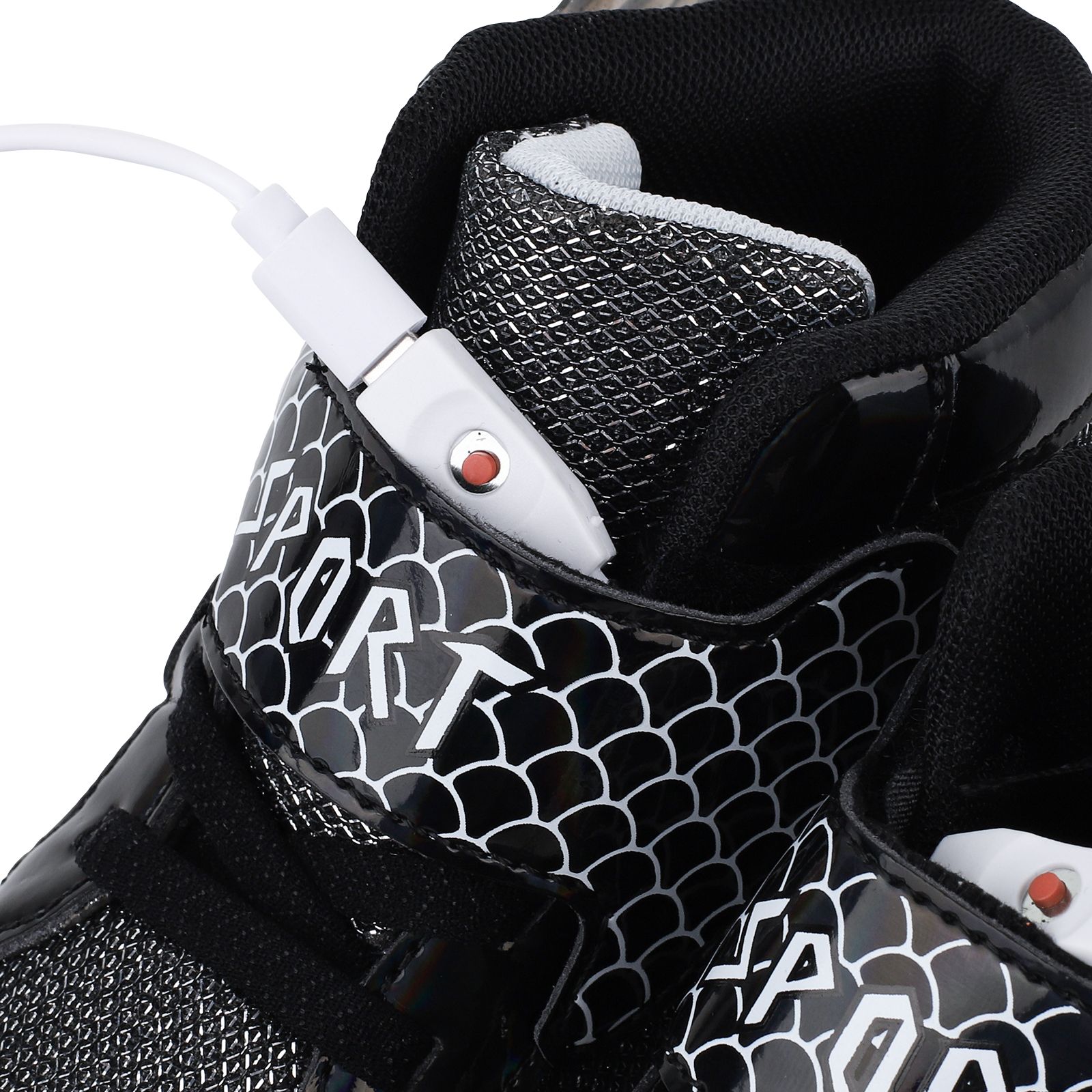 USB Charge LED Lights Up Shoes Kids Light up Trainers Light up Shoes USB Charging Flashing Trainers Wings High-Top LED Sneakers for Girls Boys Unisex Kids Fesitive Christmas Birthday Great Gift