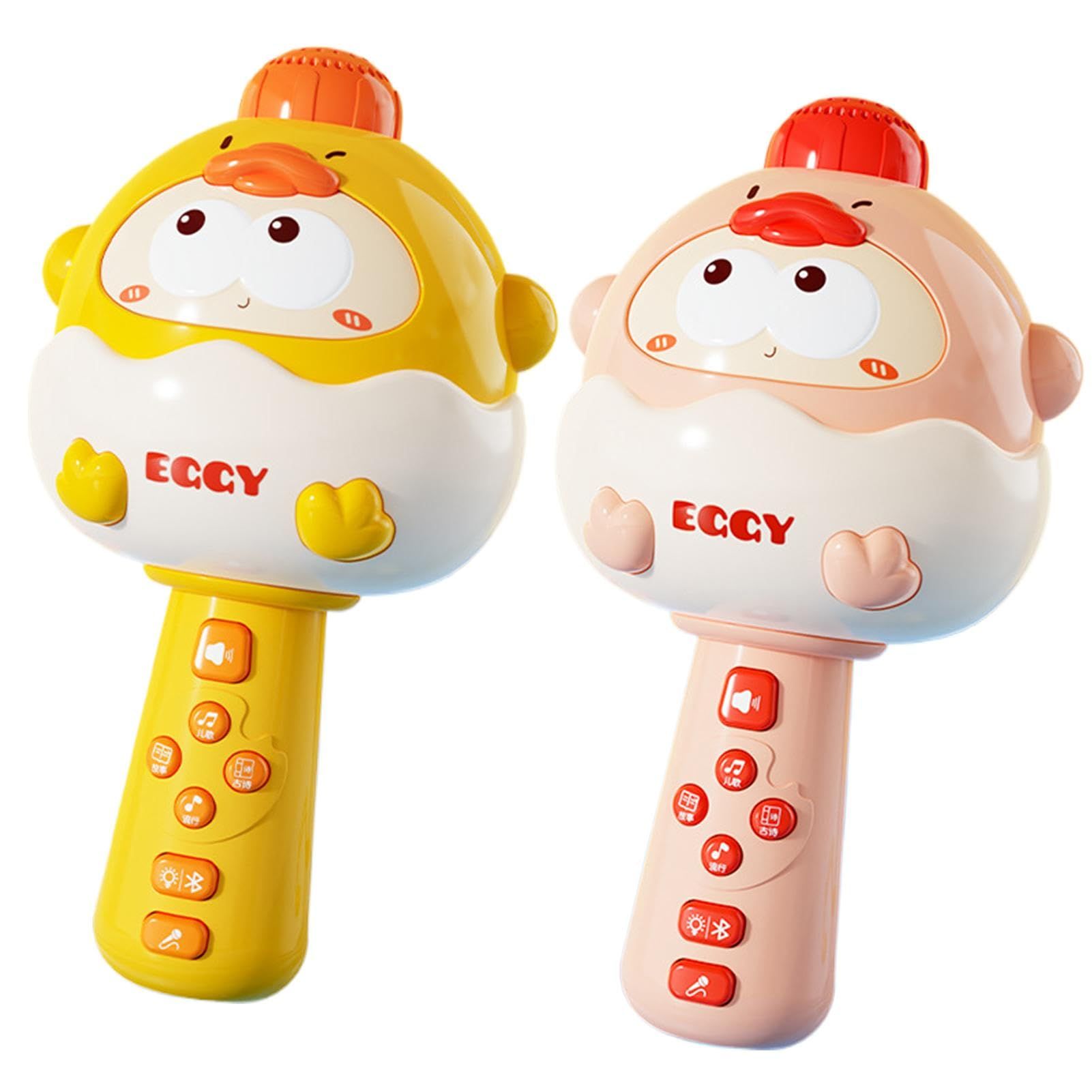 Cute Duck Karaoke Machine, Wireless Microphone, Built in Speaker, Kids Singing System, Fun Led Lights Parties, Birthdays, Indoor and Outdoor Use, Bluetooth