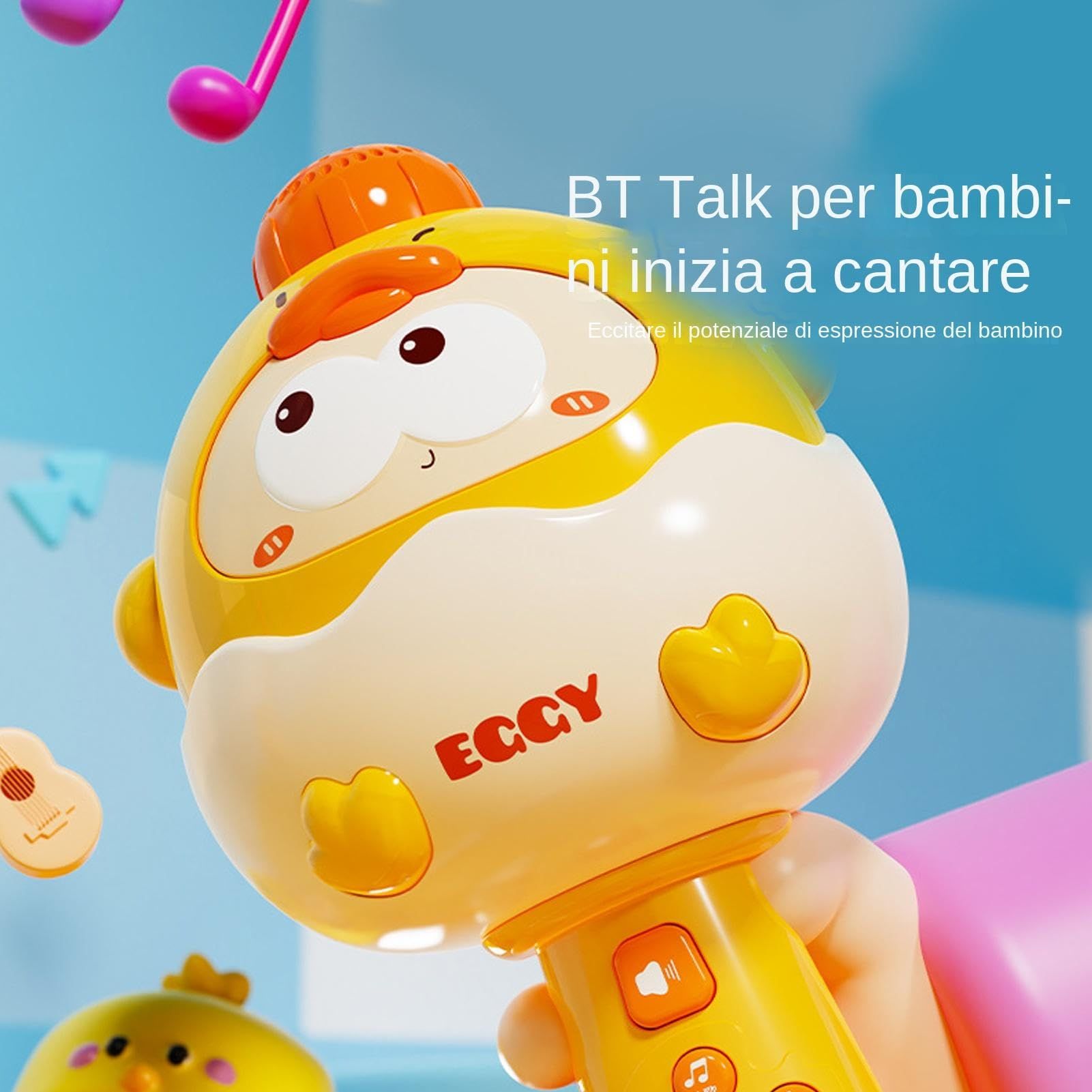 Cute Duck Karaoke Machine, Wireless Microphone, Built in Speaker, Kids Singing System, Fun Led Lights Parties, Birthdays, Indoor and Outdoor Use, Bluetooth
